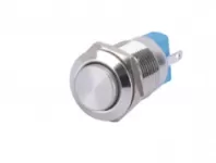 Nút nhấn inox 12mm mặt lồi